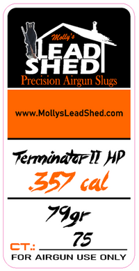 .357 cal Terminator II HP