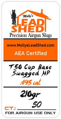 .495 Cal T50 Cup Base Swagged HP