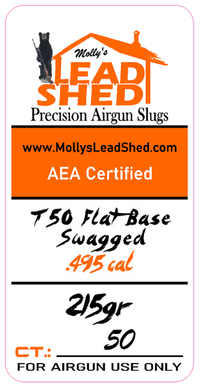 .495 Cal T50 Flat Base Swagged