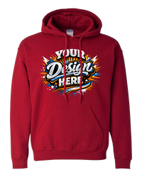 Gildan G185 Heavy Blend Hooded Sweatshirt (Antique Cherry Red)