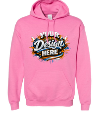 Gildan G185 Heavy Blend Hooded Sweatshirt (Azalea)