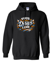 Gildan G185 Heavy Blend Hooded Sweatshirt (Black)