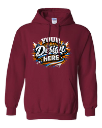 Gildan G185 Heavy Blend Hooded Sweatshirt (Cardinal Red)