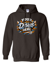 Gildan G185 Heavy Blend Hooded Sweatshirt (Dark Chocolate)