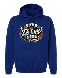 Gildan G185 Heavy Blend Hooded Sweatshirt (Fan Deep Royal)