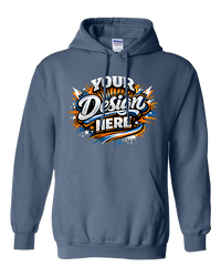 Gildan G185 Heavy Blend Hooded Sweatshirt (Indigo Blue)