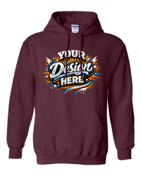Gildan G185 Heavy Blend Hooded Sweatshirt (Maroon)