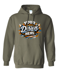 Gildan G185 Heavy Blend Hooded Sweatshirt (MIlitary Green)