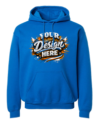 Gildan G185 Heavy Blend Hooded Sweatshirt (Neon Blue)
