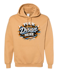 Gildan G185 Heavy Blend Hooded Sweatshirt (Old Gold)