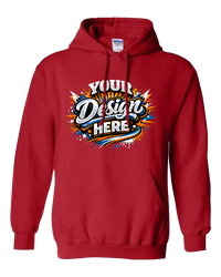 Gildan G185 Heavy Blend Hooded Sweatshirt (Red)