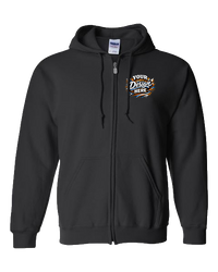 Gildan G186 Heavy Blend Full-Zip Hooded Sweatshirt (Black)