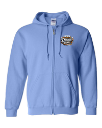 Gildan G186 Heavy Blend Full-Zip Hooded Sweatshirt (Carolina Blue)