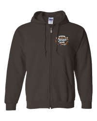 Gildan G186 Heavy Blend Full-Zip Hooded Sweatshirt (Dark Chocolate)