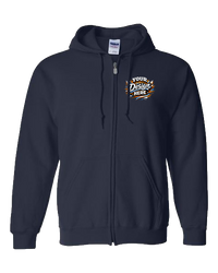 Gildan G186 Heavy Blend Full-Zip Hooded Sweatshirt (Navy)