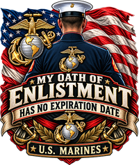 Oath Of Enlistment Vinyl Sticker (Matte) - Marines